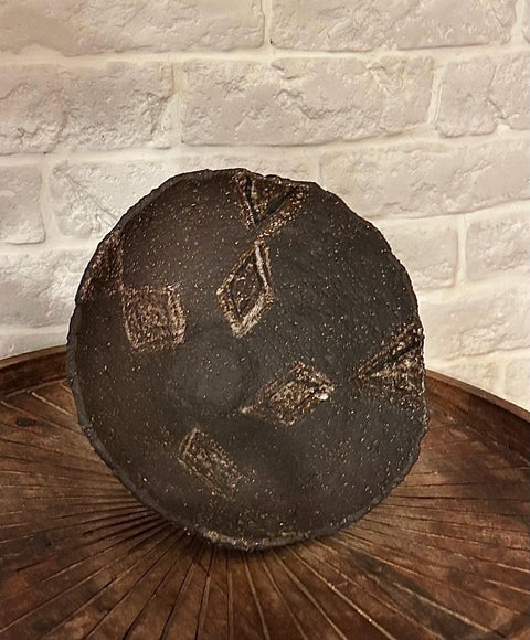 Black Flower Footed Bowl: Romanian Stories